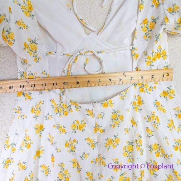 New! Astr the label lovegrove floral pilaf sleeve underwire dress, size L - Picture 6 of 16